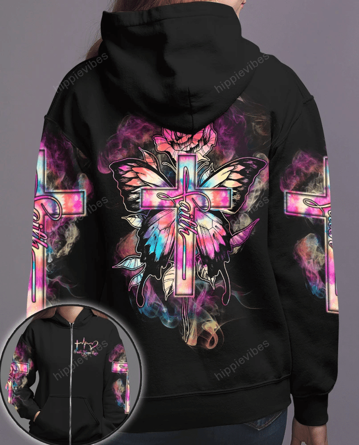Butterfly Rose All Over Print Hoodie