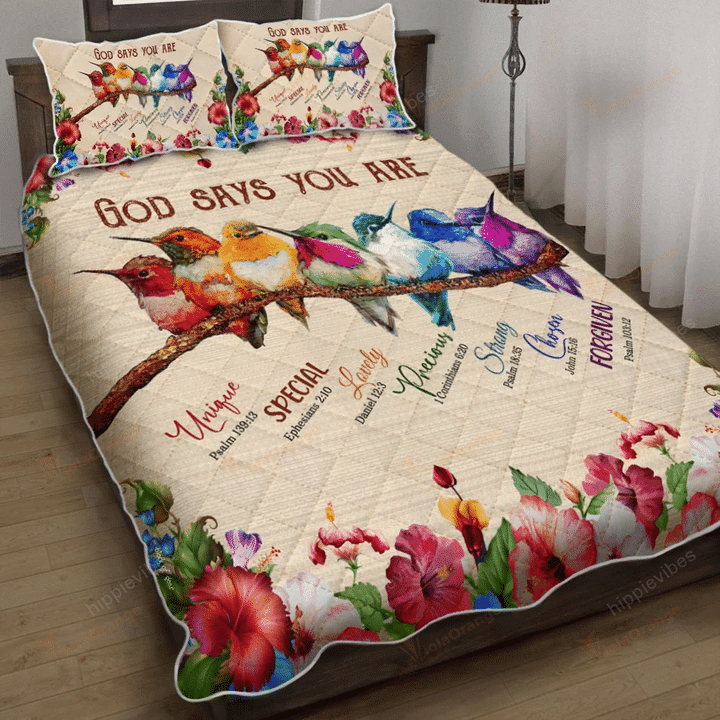 Bird, Birdwatching God Say You Are Quilt Bed Set