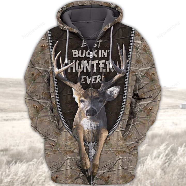 Best Buckin' Hunter Ever 3D All Over Printed Custom Shirts