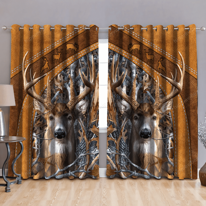 Deer Hunting 3D All Over Printed Curtains