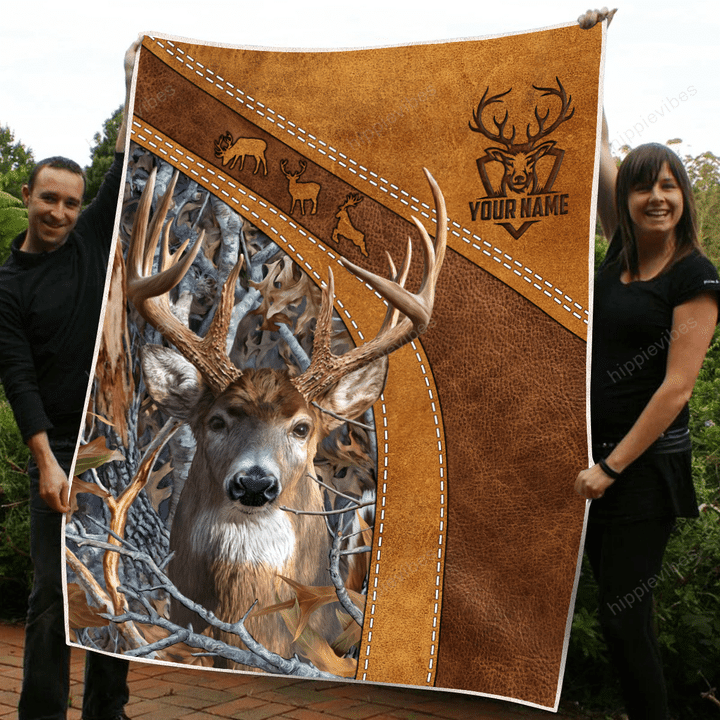 Deer Hunting 3D All Over Printed Custom Fleece Blanket