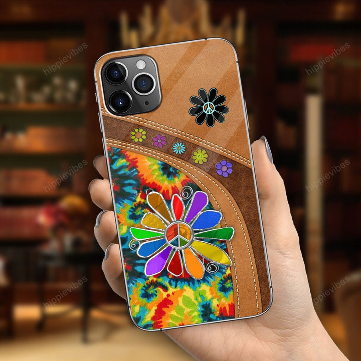 Hippie Soul With Leather Pattern Print Phone Case