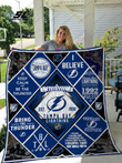 H Tampa Bay Lightning 9 Quilt Blanket