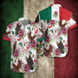 Hawaiian Aloha Shirts Mexico Proud Dahlia Golden Eagle - 1