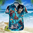 Amazing Blue Horse Rodeo Unisex Hawaiian Shirts - Beach Shorts - 1