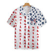 July 4th Poodles American Flag Unisex Hawaiian Shirt - 1