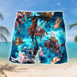 Amazing Blue Horse Rodeo Unisex Hawaiian Shirts - Beach Shorts - 2