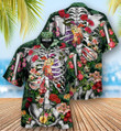 Skeleton Flowers On The Inside Hawaiian Aloha Shirts KV - 1