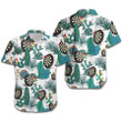 Hawaiian Aloha Shirts Darts Green Cactus Retro - 1