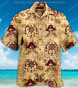 Skull Pirates Vintage Hawaiian Aloha Shirts KV - 1