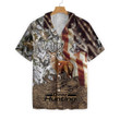 Deer Vintage Flag Bow Hunting Unisex Hawaiian Shirt  Unisex  Adult  HW2603 - 3