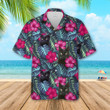 Floral Tropical Black Cat Hawaiian Shirt  Unisex  Adult  HW5820 - 1