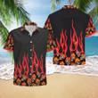 Fire Skull Hawaiian Shirt  Unisex  Adult  HW2766 - 1