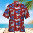 Greyhound Red Hawaiian Shirt Set  Unisex  HS1053 - 2