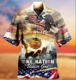 Baseball One Nation Under God Hawaiian Shirt  Unisex  Adult  HW4012 - 1