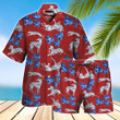 Greyhound Red Hawaiian Shirt Set  Unisex  HS1053 - 1