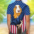 Basset Hound Hawaiian Shirt American Flag Shirt Endless Summer Shirt - 1