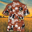 Holstein Friesian Cattle Lovers Red Tribal Hawaiian Shirt - 2
