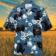 BRANGUS CATTLE LOVERS BLUE TRIBAL PATTERN Hawaii Shirt Blue Brahman Angus Hawaii Shirt CATTLE LOVERS HAWAIIAN SHIRT - 1