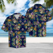 Tropical Blue Skull Hawaii Shirt - 4