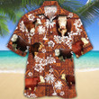 Men Hereford cattle Hawaii Shirt Red Hereford Cattle Lovers Red Tribal HAWAIIAN SHIRT HEREFORD CATTLE LOVERS HAWAIIAN SHIRT - 1