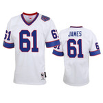 Buffalo Bills Josh James White Vintage Replica Jersey Men NFL Jersey - 1