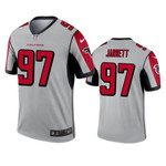 Atlanta Falcons Grady Jarrett Silver Inverted Legend Jersey NFL Jersey - 1