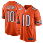 Mitchell Trubisky Chicago Bears Nike Alternate Game Jersey Orange NFL Jersey - 1