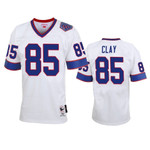Buffalo Bills Charles Clay White Vintage Replica Jersey Mens NFL Jersey - 1