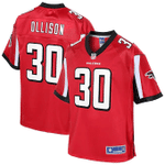 Qadree Ollison Atlanta Falcons NFL Pro Line Player Jersey Red NFL Jersey - 1