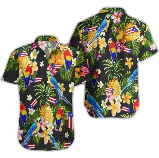 Puerto Rico Tropical Hawaiian Shirt  Unisex  Adult  HW5046 - 1
