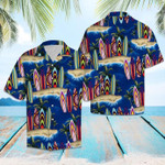 Surfboard Palm Tree Hawaiian Shirt  Unisex  Adult  HW5783 - 1