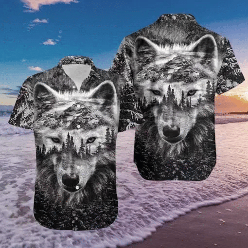 Wolf Hawaiian Shirt  Unisex  Adult  HW5991 - 1