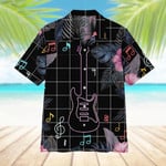 Neon Electric Guitar Hawaiian Shirt  Unisex  Adult  HW6075 - 1