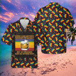 Whiskey Rainbow Heart Hawaiian Shirt  Unisex  Adult  HW4271 - 1