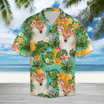 Tropical Pineapple Shiba Hawaiian Shirt  Unisex  Adult  HW2233 - 1
