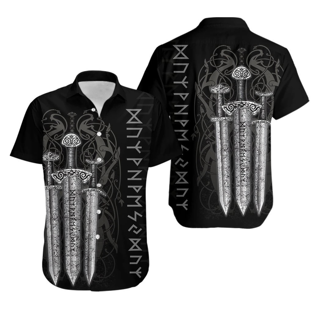 Viking Sword Hawaiian Shirt  Unisex  Adult  HW3416 - 1