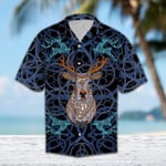 Deer Blue Mandala Hawaiian Shirt  Unisex  Adult  HW5897 - 1