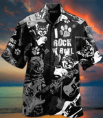 Cat I Rock N Roll Hawaiian Shirt  Unisex  Adult  HW4011 - 1