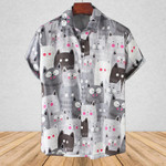Cartoon Cat Hawaiian Shirt  Unisex  Adult  HW1269 - 1