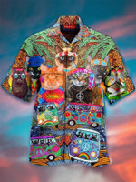 Collar Animal Hawaiian Shirt  Unisex  Adult  HW2880 - 1