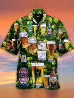 Green Leaf Beer Hawaiian Shirt  Unisex  Adult  HW4119 - 1