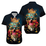 Crown Skull and Fire Girl Hawaiian Shirt  Unisex  Adult  HW2241 - 1