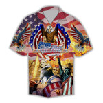 Eagle Patriotic God Bless America Hawaiian 3D All Over Printed Unisex Shirts Patriot Hawaii Shirt - 1
