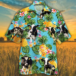 Holstein Friesian Cattle Lovers Pineapple Hawaiian Shirt - 1