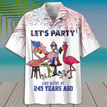 Lets Party Flamingo Hawaiian Shirt 2 - 1