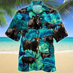 Black Angus Cattle Lovers Hawaiian Shirt - 1
