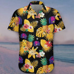 Taco Bell Hawaiian Shirt Yellow Black Pineapple Hibiscus Floral Tropical Shirt For Men Women - 1