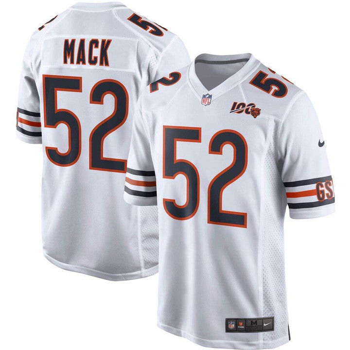 Khalil Mack Chicago Bears Nike 100th Season Game Jersey White NFL Jersey - 1