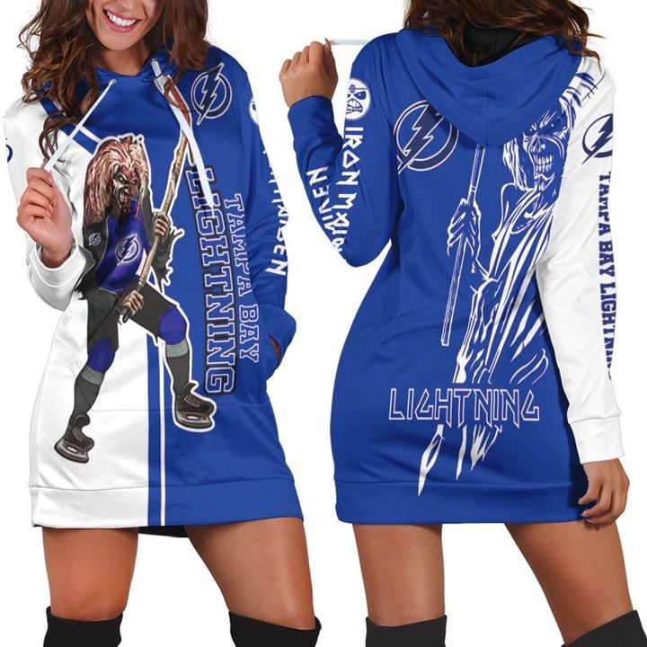 Tampa Bay Lightning And Zombie For Fans Hoodie Dress - 1